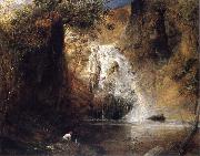 Samuel Palmer The Waterfalls,Pistil Mawddach oil painting artist